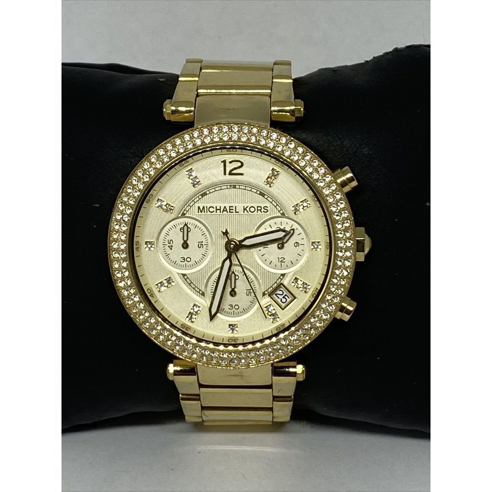 Michael Kors Parker MK5354 Womens Stainless Steel Analog Dial Quartz Watch MP731 - Picture 3 of 12